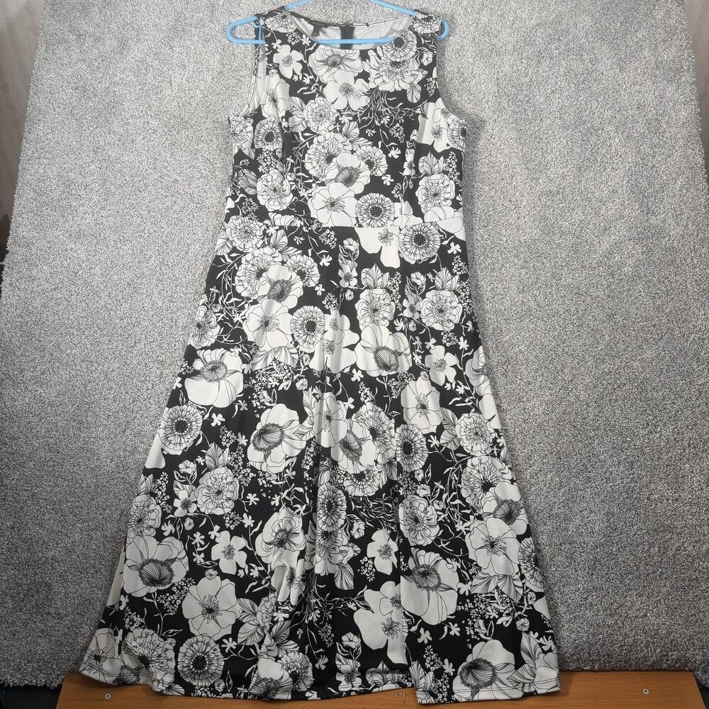 Talbots Dress L Floral Romantic Feminine Classic Garden Party Retro Cocktail